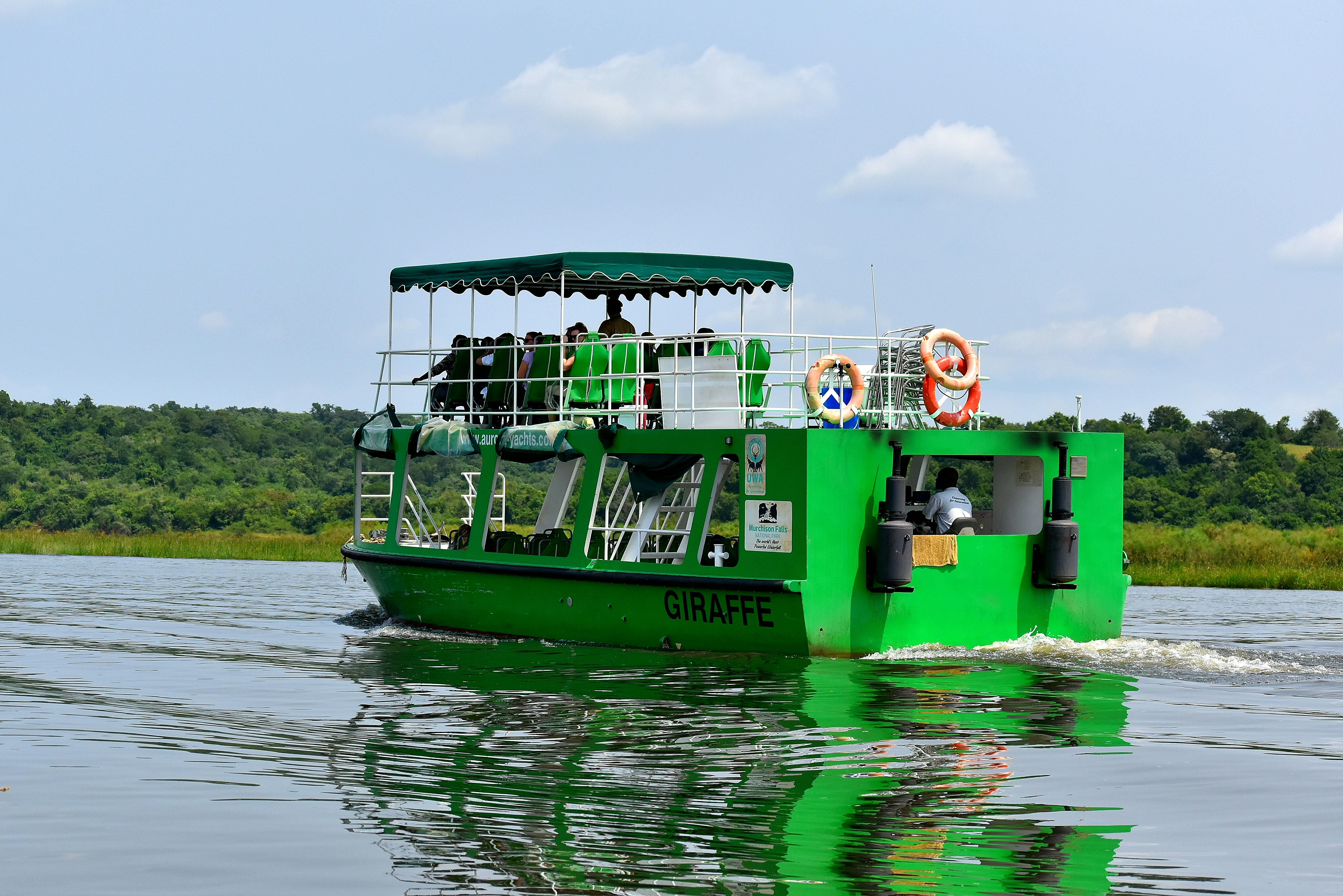 Boat cruise in Uganda